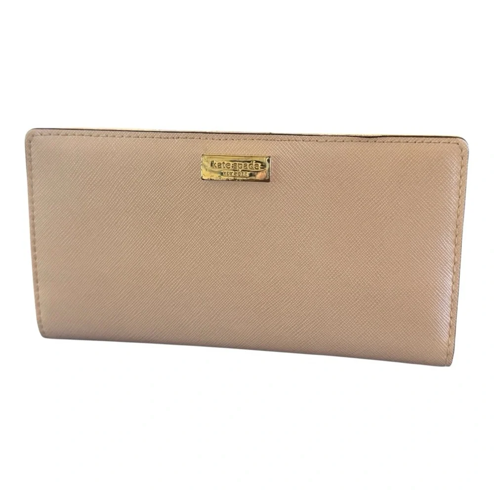 Kate Spade New York Madison Slim Wallet in Saffiano Leather.
